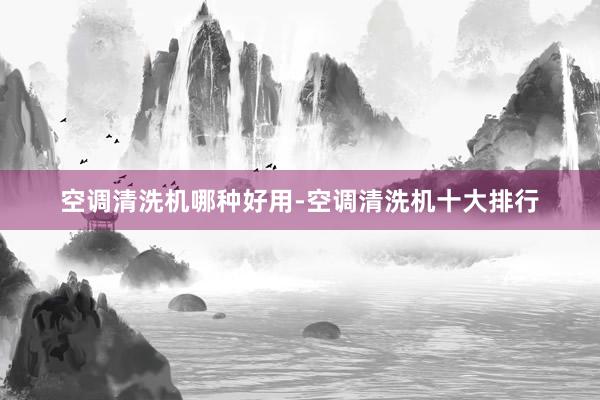 空调清洗机哪种好用-空调清洗机十大排行